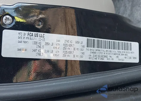 2016 Chrysler Town & Country Touring z USA, uszkodzony, nr VIN 2C4RC1BG1GR230063